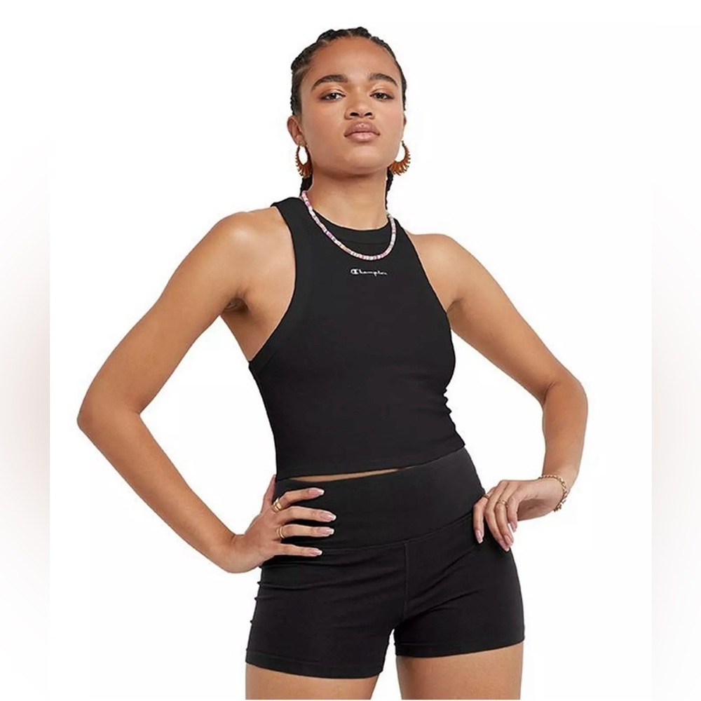Champion Small black crop tank top